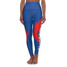 Load image into Gallery viewer, Buffalo Mafia - Blue High Waisted Yoga Leggings