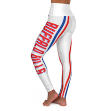 Load image into Gallery viewer, Buffalo Mafia Squad -White High Waisted Yoga Leggings