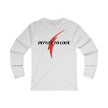 Load image into Gallery viewer, Refuse to lose - Women's Fitted Long Sleeve Tee