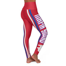 Load image into Gallery viewer, Buffalo Mafia Squad -Red High Waisted Yoga Leggings