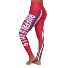Load image into Gallery viewer, Buffalo Mafia Squad -Red High Waisted Yoga Leggings