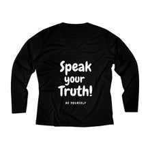 Load image into Gallery viewer, Women's Long Sleeve Performance V-neck Tee