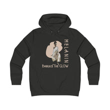 Load image into Gallery viewer, Melanin Embrace the Glow - Girlie College Hoodie