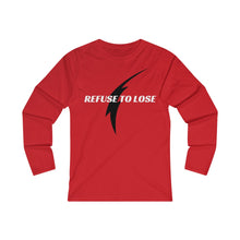 Load image into Gallery viewer, Refuse to lose - Women's Fitted Long Sleeve Tee