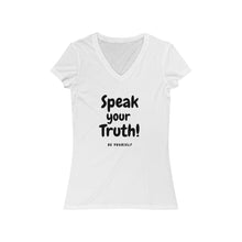 Load image into Gallery viewer, Women's Jersey Short Sleeve V-Neck Tee