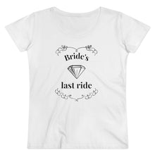 Load image into Gallery viewer, Bride's Last Ride - Organic Women's Lover T-shirt