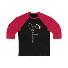 Load image into Gallery viewer, Believe Holiday - Unisex 3/4 Sleeve Baseball Tee