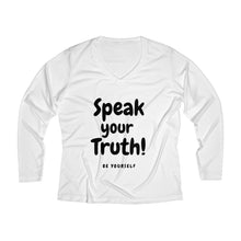 Load image into Gallery viewer, Women's Long Sleeve Performance V-neck Tee