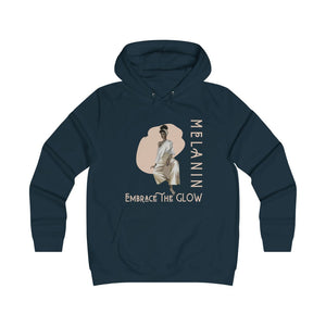 Melanin Embrace the Glow - Girlie College Hoodie