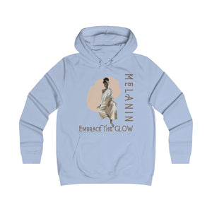 Melanin Embrace the Glow - Girlie College Hoodie