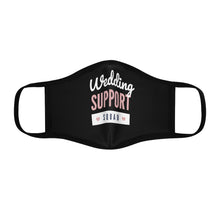 Load image into Gallery viewer, Wedding Support Squad - Fitted Polyester Face Mask
