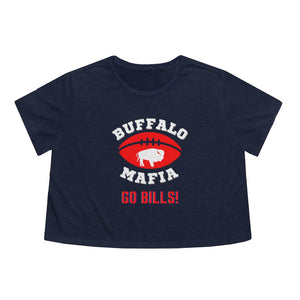 Buffalo Mafia - Women's Flowy Cropped Tee