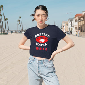 Buffalo Mafia - Women's Flowy Cropped Tee