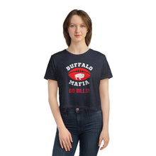 Load image into Gallery viewer, Buffalo Mafia - Women&#39;s Flowy Cropped Tee
