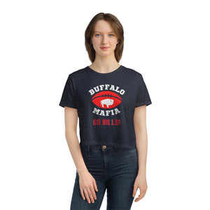 Buffalo Mafia - Women's Flowy Cropped Tee