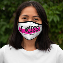 Load image into Gallery viewer, I miss your smile - Fitted Polyester Face Mask
