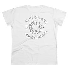 Load image into Gallery viewer, Want Change Make Change - Women&#39;s Premium Cotton Tee
